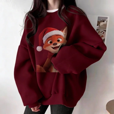 Áo sweater nữ form rộng Hàn Quốc màu đỏ Judy và Nick mùa đông 2.026 nỉ dài tay, giảm còn 200k 7 Áo sweater nữ form rộng Hàn Quốc màu đỏ Judy và Nick mùa đông 2.026 nỉ dài tay, giảm còn 200k 7