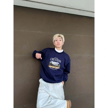 Áo Sweater Phong Cảnh CHILLUP STUDIO Nỉ Lông Cáo TC324 - Trendy Streetwear Đón Tết 2.026, Giá chỉ 149k
