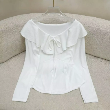Áo Tết Bigsize Nữ Cổ Bèo Tiểu Thư Thanh Lịch Dáng Xòe - Giá chỉ 124k