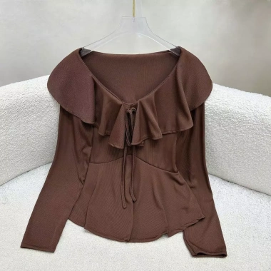 Áo Tết Bigsize Nữ Cổ Bèo Tiểu Thư Thanh Lịch Dáng Xòe - Giá chỉ 124k