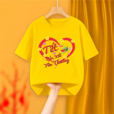 Áo tết gia đình 2.026 cotton mịn mát - Áo thun giá 30.000 đồng | Đồng Phục Anh Nga 6