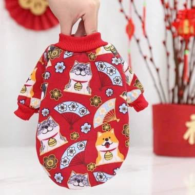 Áo tết giữ nhiệt Lna cho chó mèo kèm bao lì xì may mắn, giảm còn 36.844 VNĐ 10 Áo tết giữ nhiệt Lna cho chó mèo kèm bao lì xì may mắn, giảm còn 36.844 VNĐ 10