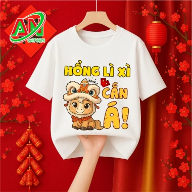 Áo Tết Lì Xì Bé 2.026 Cotton Mịn Đủ Size - Áo Hổng Cắn Á Chất Đồng Phục Anh Nga 35k