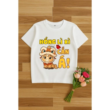 Áo Tết Lì Xì Bé 2.026 Cotton Mịn Đủ Size - Áo Hổng Cắn Á Chất Đồng Phục Anh Nga 35k