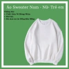Áo Thu Đông Sweater Dài Tay Nam Nữ Trẻ Em Mẫu Trơn, Nỉ Lót Bông Mềm, Ấm Áp Ngày Tết - Giá 79.200 VND 10