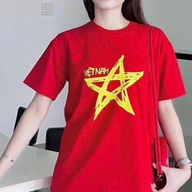 Áo Thun Cờ Đỏ Sao Vàng Tổ Quốc Việt Nam Unisex Cotton Thun Lạnh Co Giãn ASV2 Giá 39.900đ 3