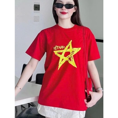 Áo Thun Cờ Đỏ Sao Vàng Tổ Quốc Việt Nam Unisex Cotton Thun Lạnh Co Giãn ASV2 Giá 39.900đ 6