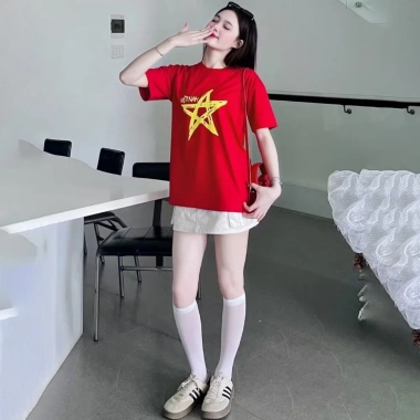 Áo Thun Cờ Đỏ Sao Vàng Tổ Quốc Việt Nam Unisex Cotton Thun Lạnh Co Giãn ASV2 Giá 39.900đ 7