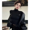 Áo Thun Cổ Lọ 8p Dài Tay Ôm Body Nữ Siêu Co Giãn Thun Tăm 4 Chiều Jusley A8 - Giá 59.000 3