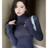 Áo Thun Cổ Lọ 8p Dài Tay Ôm Body Nữ Siêu Co Giãn Thun Tăm 4 Chiều Jusley A8 - Giá 59.000 6