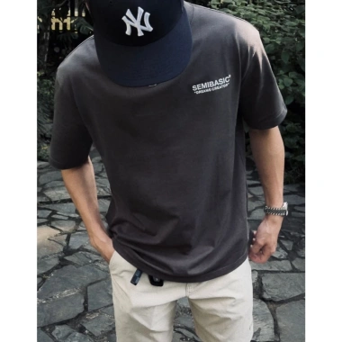 Áo thun cổ tròn oversized unisex Semibasic Dream Creator - xám nâu, Tết 2.026 222.440₫ 6