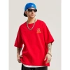 Áo thun Cotton Oversize Nam 2.026 CNY Ngựa - Baggy rộng, OOTD Tết Nguyên Đán, giảm giá 2