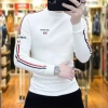 Áo Thun Dài Tay Nỉ Da Cá Logo Thêu 3 Sọc Mẫu Mới Tết 2.025 Giá Ưu Đãi 110k ShopMap 4
