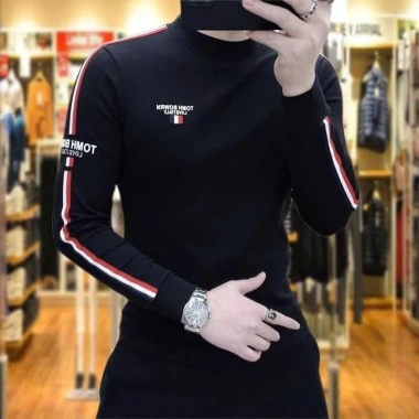 Áo Thun Dài Tay Nỉ Da Cá Logo Thêu 3 Sọc Mẫu Mới Tết 2.025 Giá Ưu Đãi 110k ShopMap 6