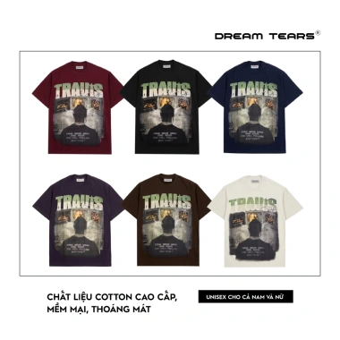Áo Thun Dream Tears Nam Nữ Cổ Tròn 250Gsm Thoáng Mát AP41 Giá Ưu Đãi 180.950 VND