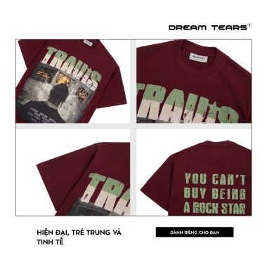 Áo Thun Dream Tears Nam Nữ Cổ Tròn 250Gsm Thoáng Mát AP41 Giá Ưu Đãi 180.950 VND