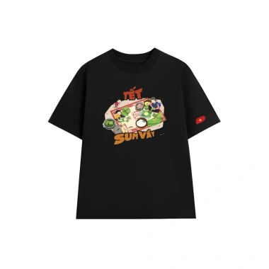 Áo thun form rộng Nam nữ Tết Cotton mềm mịn co dãn 2 chiều - 122.850đ