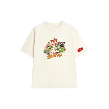 Áo thun form rộng Nam nữ Tết Cotton mềm mịn co dãn 2 chiều - 122.850đ 7 Áo thun form rộng Nam nữ Tết Cotton mềm mịn co dãn 2 chiều - 122.850đ 7