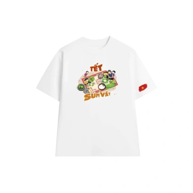 Áo thun form rộng Nam nữ Tết Cotton mềm mịn co dãn 2 chiều - 122.850đ