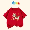 Áo thun gia đình Tết 2.026 CHÚ NGỰA VÀNG cotton 4 chiều mềm mịn mát - Oraa Studio (9kg-95kg) 2