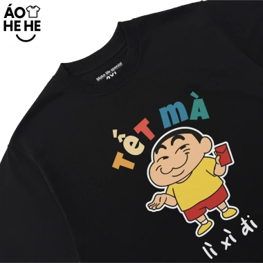 Áo Thun Hài Hước Tết Form Rộng Cotton 230gsm In Theo Yêu Cầu - Lì Xì, Câu Nói Vui Nhộn
