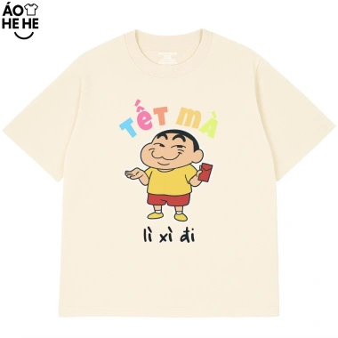 Áo Thun Hài Hước Tết Form Rộng Cotton 230gsm In Theo Yêu Cầu - Lì Xì, Câu Nói Vui Nhộn 3 Áo Thun Hài Hước Tết Form Rộng Cotton 230gsm In Theo Yêu Cầu - Lì Xì, Câu Nói Vui Nhộn 3