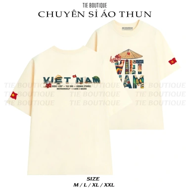 Áo Thun In Hello Vietnam - Độc Lập Tự Do, Yêu Nước, Cotton Thoáng Mát, Giảm 22%