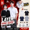 Áo Thun Layer Cổ Sơ Mi Unisex Nam Ocean - Form Rộng Hàn Quốc, Vải Umi M11, Giá 142k