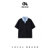 Áo Thun Layer Cổ Sơ Mi Unisex Nam Ocean - Form Rộng Hàn Quốc, Vải Umi M11, Giá 142k 10