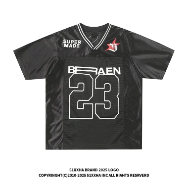 Áo thun nam mùa hè 51 Hip‑hop retro, lưới thoáng khí, bóng dày tay, cặp đôi – giảm giá 112.324₫