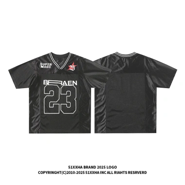 Áo thun nam mùa hè 51 Hip‑hop retro, lưới thoáng khí, bóng dày tay, cặp đôi – giảm giá 112.324₫ 3