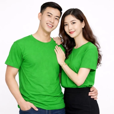 Áo Thun Nam Nữ Xanh Lá Đậm 24H Phom Xuông Vải Dày Thời Trang Giá 53k