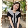 Áo thun nữ cổ nơ kẻ thuỷ thủ bigsize 45‑75kg Ullzzang 50Cents giảm giá 145k 4