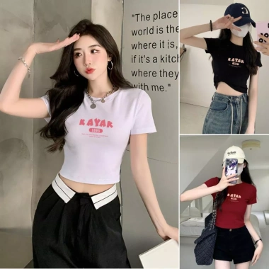 Áo thun nữ croptop NA02 ôm dáng, cotton Loza G80 - Giá ưu đãi 127.999₫ 2