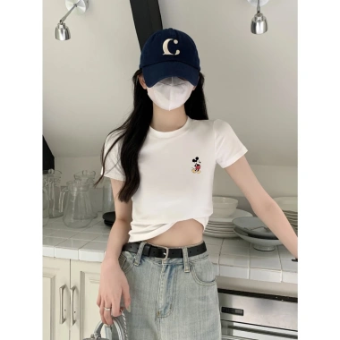 Áo thun nữ croptop NA02 ôm dáng, cotton Loza G80 - Giá ưu đãi 127.999₫ 10