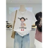 Áo thun nữ Menina cotton in hình thời trang ngắn tay cổ tròn dáng rộng giá 96.749đ 2