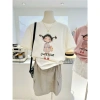 Áo thun nữ Menina cotton in hình thời trang ngắn tay cổ tròn dáng rộng giá 96.749đ 7