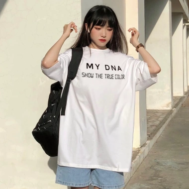 Áo thun phông Tết 2.026 bigsize 110kg cotton tay lỡ form rộng cặp đôi MY DNA 5 Áo thun phông Tết 2.026 bigsize 110kg cotton tay lỡ form rộng cặp đôi MY DNA 5