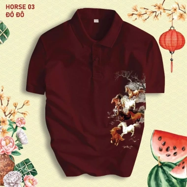 Áo Thun Polo Mã Đáo Thành Công 2.026 Cổ Bẻ - Họa Tiết Ngựa Chạy May Mắn, Giá 199k 3 Áo Thun Polo Mã Đáo Thành Công 2.026 Cổ Bẻ - Họa Tiết Ngựa Chạy May Mắn, Giá 199k 3