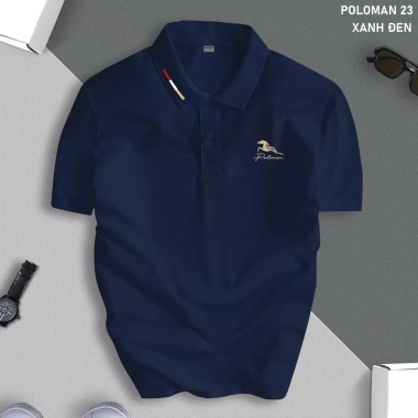 Áo Thun Polo Nam Cổ Bẻ POLOMAN – Vải CVC Cá Sấu Co Giãn, Form Chuẩn, Lịch Lãm, Giá 175k