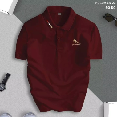 Áo Thun Polo Nam Cổ Bẻ POLOMAN – Vải CVC Cá Sấu Co Giãn, Form Chuẩn, Lịch Lãm, Giá 175k