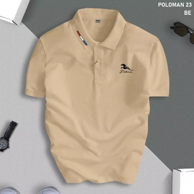 Áo Thun Polo Nam Cổ Bẻ POLOMAN – Vải CVC Cá Sấu Co Giãn, Form Chuẩn, Lịch Lãm, Giá 175k