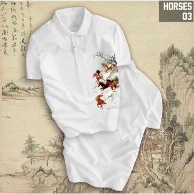 Áo Thun Polo Tết Nam Nữ HORSE03 - Cổ bẻ vải cá sấu, co giãn tốt, in sắc nét, phong cách trẻ trung, giá 115.400₫ 9 Áo Thun Polo Tết Nam Nữ HORSE03 - Cổ bẻ vải cá sấu, co giãn tốt, in sắc nét, phong cách trẻ trung, giá 115.400₫ 9
