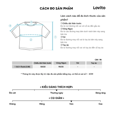Áo thun sọc vai lạnh Lovito cho nữ đa màu - Giá ưu đãi 141.264₫