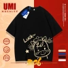 Áo thun tay ngắn đỏ Tết NASA LUCK ngựa con cotton thoải mái cho nam nữ - 130k 4