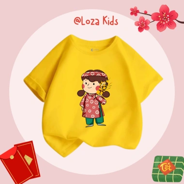 Áo thun Tết 2.026 cho bé trai, bé gái size 15-40kg - Loza Kids AT029 chỉ 92.000₫ 6