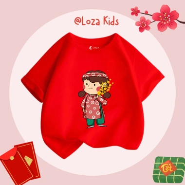 Áo thun Tết 2.026 cho bé trai, bé gái size 15-40kg - Loza Kids AT029 chỉ 92.000₫ 7