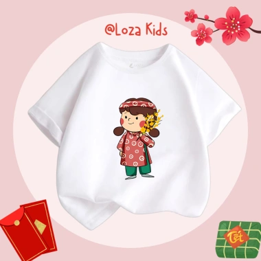 Áo thun Tết 2.026 cho bé trai, bé gái size 15-40kg - Loza Kids AT029 chỉ 92.000₫ 8
