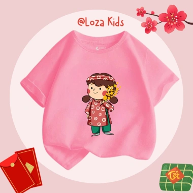 Áo thun Tết 2.026 cho bé trai, bé gái size 15-40kg - Loza Kids AT029 chỉ 92.000₫ 9