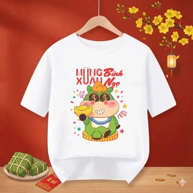 Áo thun tết 2.026 cho gia đình – chất thun mềm mịn, thoáng mát, du xuân cực đẹp, giảm giá tới 23% 4